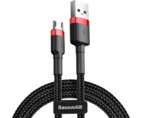 Кабель Baseus USB to Micro 1.5A 2m (CAMKLF-C91) чорн/черв.