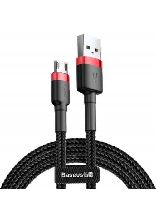 Кабель Baseus USB to Micro 1.5A 2m (CAMKLF-C91) чорн/черв.