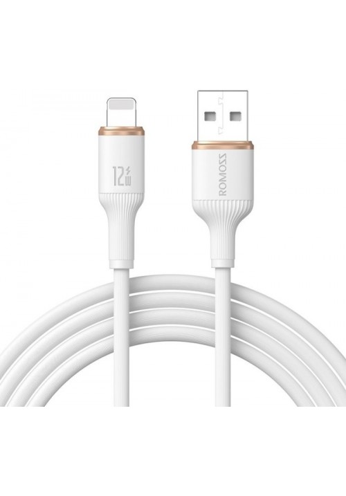Кабель Romoss CB1224 USB-Ligh 2.4A 2m (CB1224-821-134H) білий