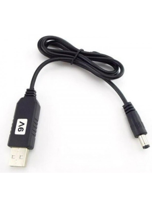 Кабель Power Boost cable USB-DC 5.5x2.1 9V 1 м чорний
