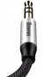 Аудіокабель Baseus Yiven AUX 3.5mm 1.5m (CAM30-CS1) срібно-чорний