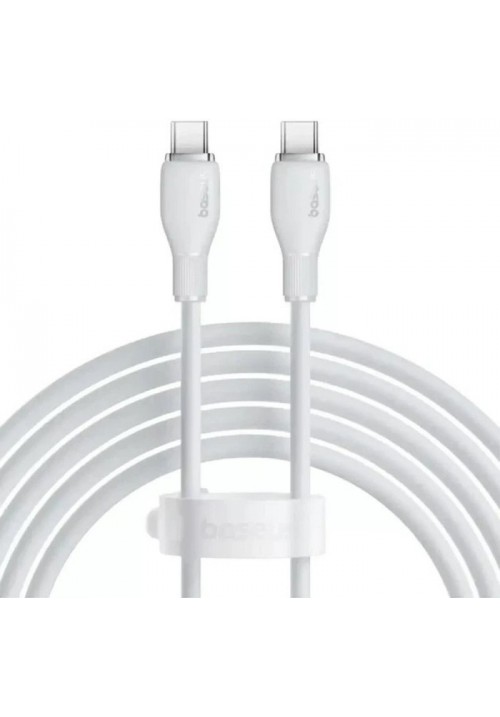 Кабель Baseus Type-C/Type-C 100W 1m (P10373000211-00) білий