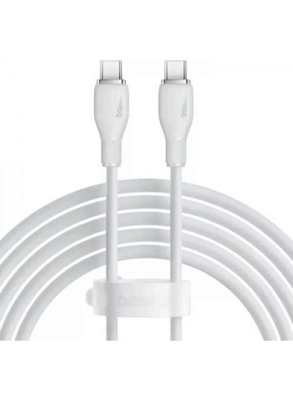 Кабель Baseus Type-C/Type-C 100W 1m (P10373000211-00) білий