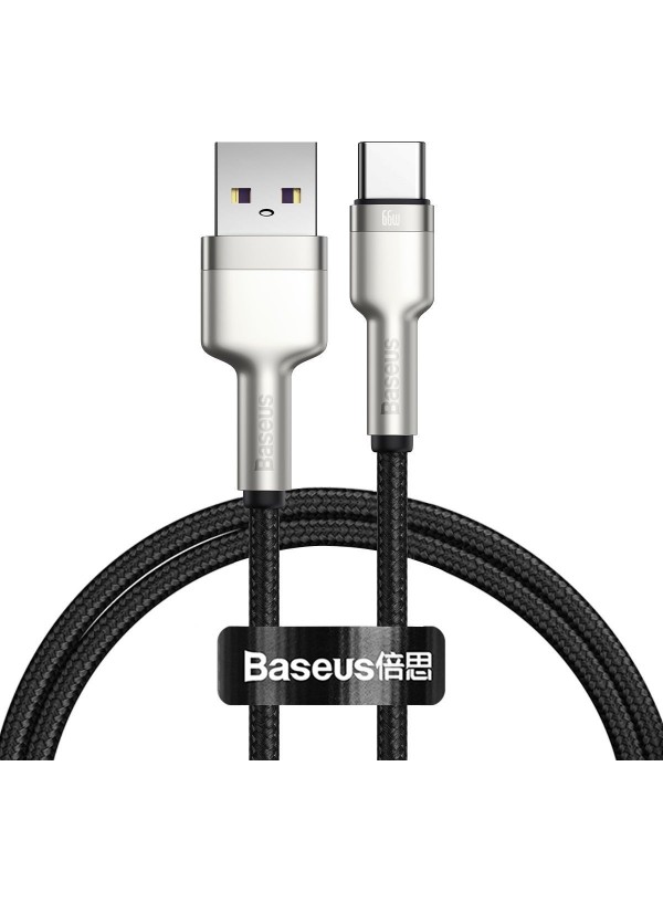 Кабель Baseus USB to Type-C 66W 1m (CAKF000101) чорний