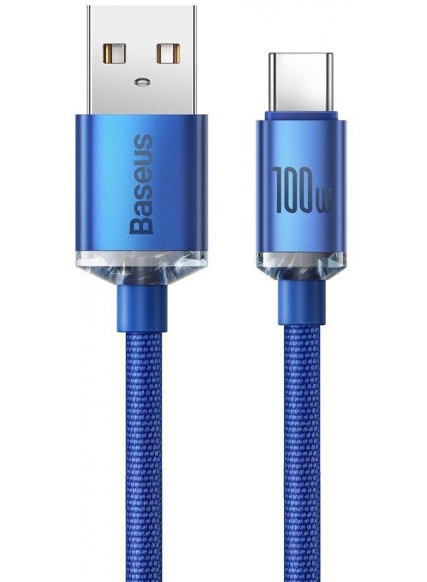 Кабель Baseus USB to Type-C 100W 6A 2m (CAJY000503) синій