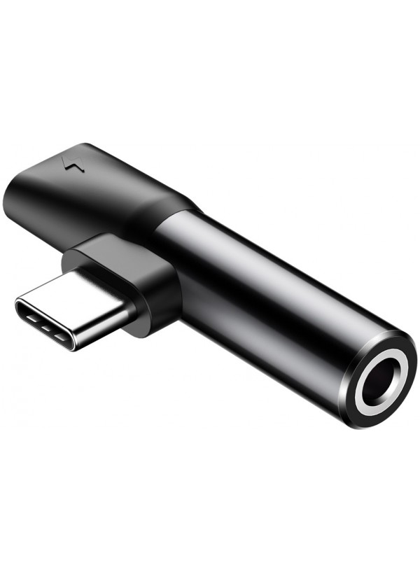 Адаптер AUX Baseus L41 Type-C to Type-C +3.5mm(CATL41-01)чор