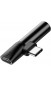 Адаптер AUX Baseus L41 Type-C to Type-C +3.5mm(CATL41-01)чор