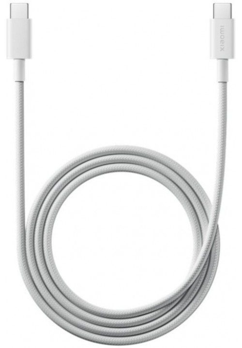 Кабель Xiaomi Braided Type-C-Type-C 6A 1m (BHR087KGL) білий