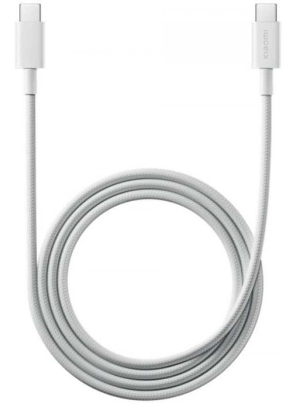 Кабель Xiaomi Braided Type-C-Type-C 6A 1m (BHR087KGL) білий