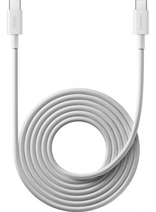 Кабель Xiaomi Braided Type-C-Type-C 6A 2m (BHR087AGL)білий