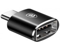 Адаптер Baseus Mini Type-C to USB (CATOTG-01) чорний