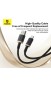 Кабель Baseus USB-Type-C 60W 2m (P10377802U01-02) чорно золотий