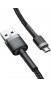 Кабель Baseus USB to Micro 2.4A 1m (CAMKLF-BG1) Gray/Black