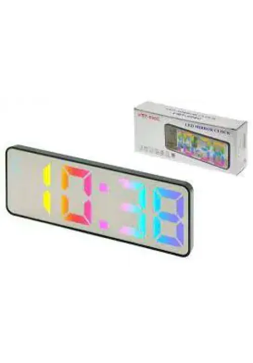 Електронний годинник 898C / RGB (дзеркальний)