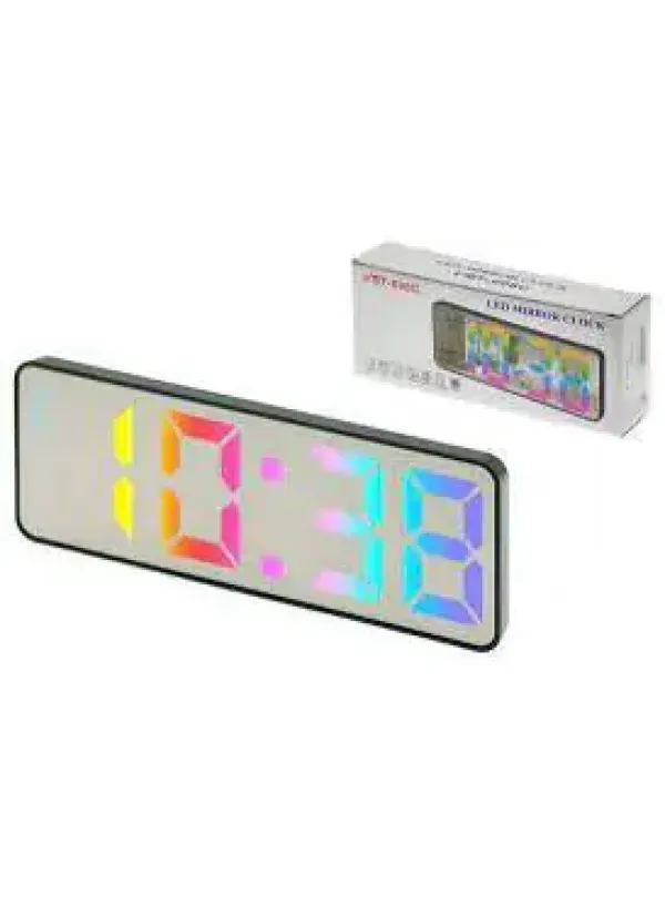 Електронний годинник 898C / RGB (дзеркальний)