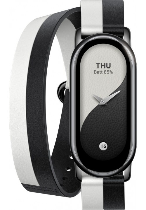 Ремешок Xiaomi Smart Band 8/9 Strap Black White (черно-белый)