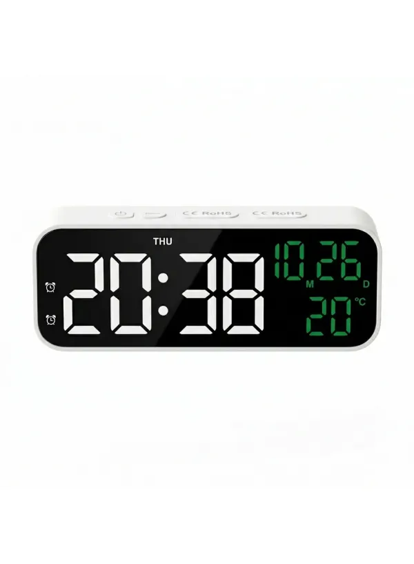 Електронний годинник YX-2802 / WHITE / GREEN / BLUE