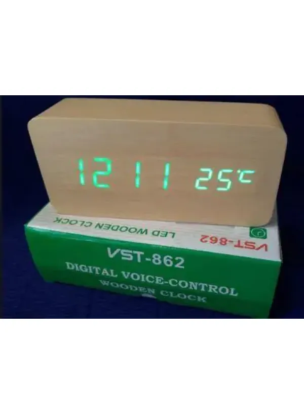 Годинник під дерево VST 862-2/GREEN