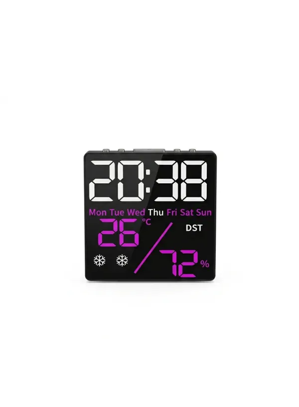 Електронний годинник WW-5508 / WHITE & PINK