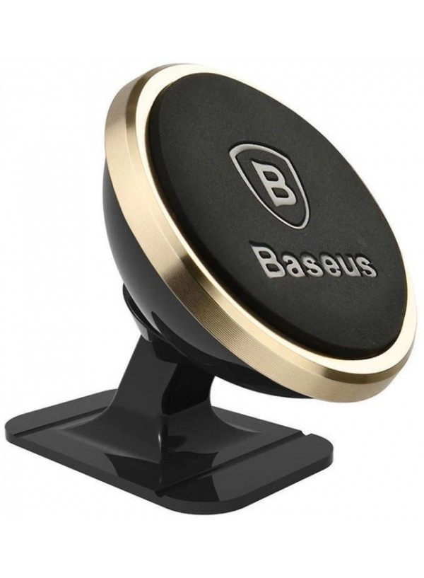 Автотримач Baseus 360° Adjustable Magnetic Phone Mount (SUCX140015) чорно золотий