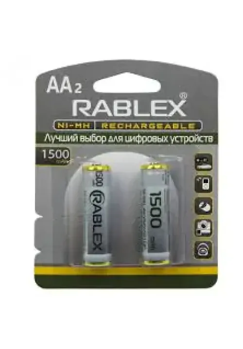 Акумулятор RABLEX HR6/AA 1500mAh 2шт/блістер (Ціна вказана за 2шт)