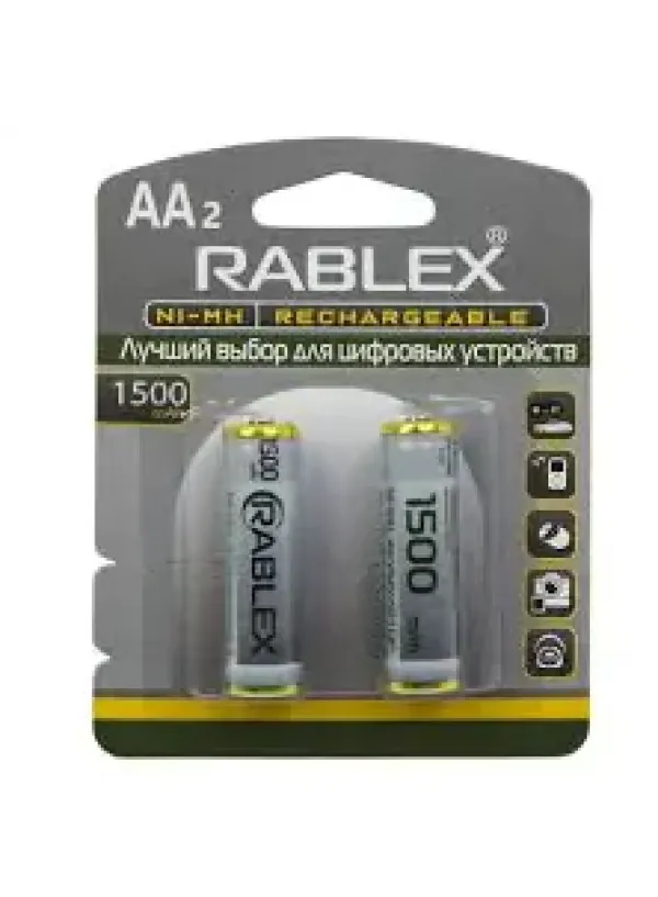 Акумулятор RABLEX HR6/AA 1500mAh 2шт/блістер (Ціна вказана за 2шт)