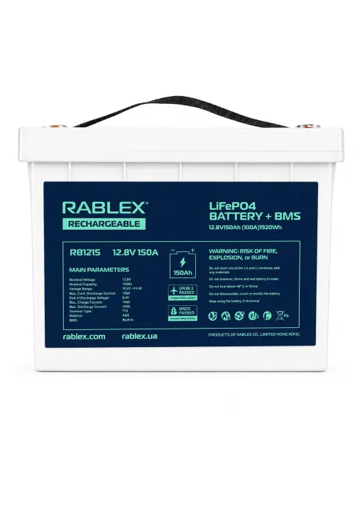 Акумулятор LifePo4 RABLEX 12V 150Ah