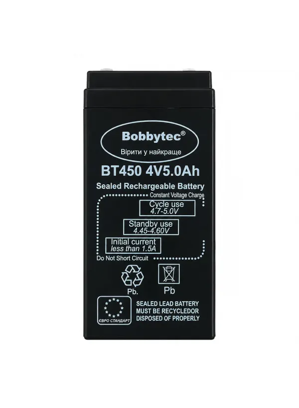 Акумулятор 4 Вольт 4V 5.0Ah BT450