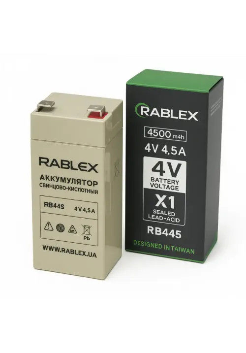 Акумулятор RABLEX 4V 4.5Ah RB445