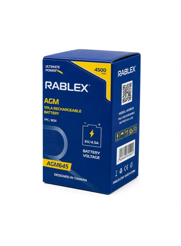 Акумулятор RABLEX 6V 4.5Ah RB645-AGM (1300g)