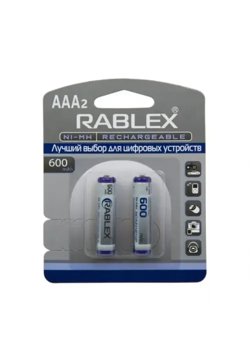 Акумулятор RABLEX HR03/AAA 600mAh 2шт/блістер (Ціна вказана за 2шт)