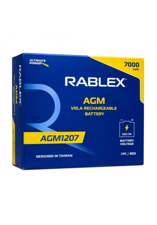 Акумулятор RABLEX 12V 7Ah RB1207-AGM (2300g)