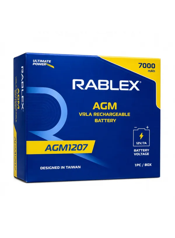 Акумулятор RABLEX 12V 7Ah RB1207-AGM (2300g)