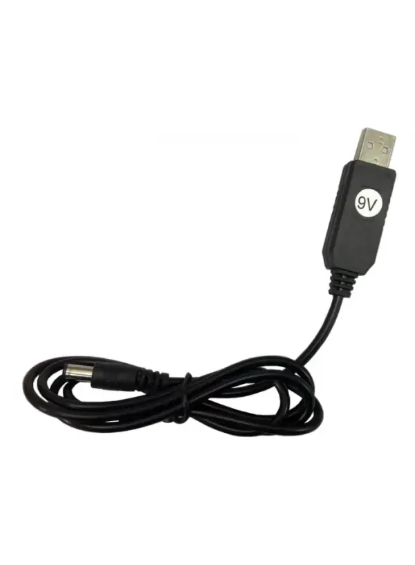 USB кабель для живлення роутера від повербанку 9V
