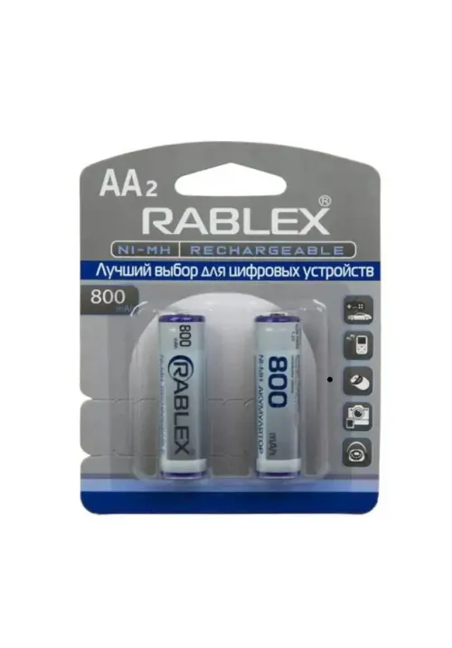 Акумулятор RABLEX HR6/AA 800mAh 2шт/блістер (Ціна вказана за 2шт)