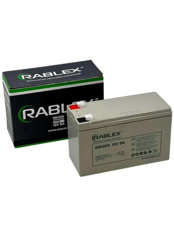 Акумулятор 12V 9Ah RABLEX RB1209