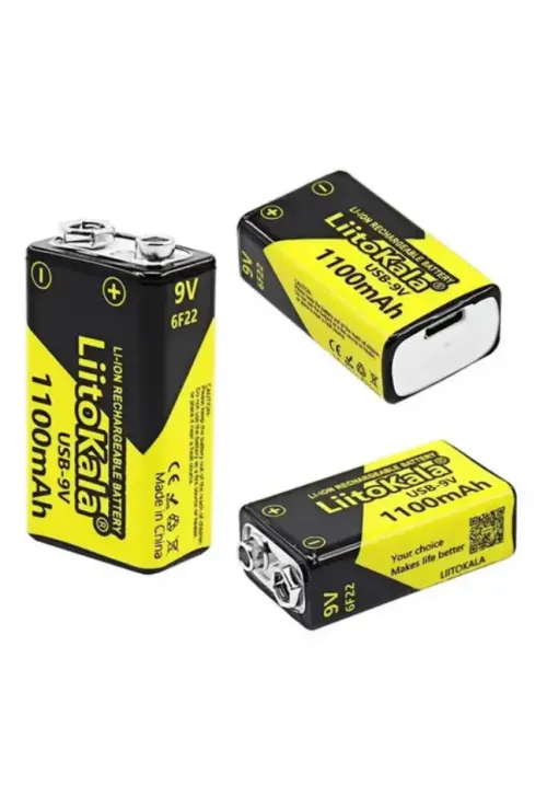 Акумулятор крона LitoKala USB-9V 1100mAh (Original)