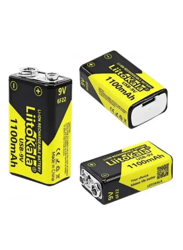 Акумулятор крона LitoKala USB-9V 1100mAh (Original)