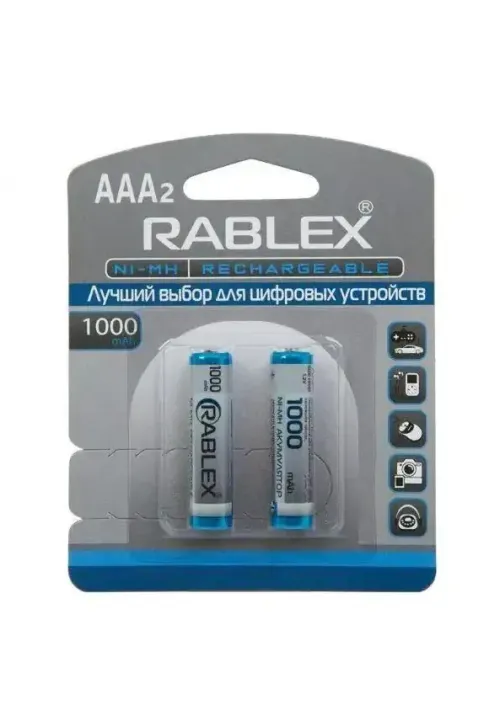 Акумулятор RABLEX HR03/AAA 1000mAh 2шт/блістер (Ціна вказана за 2шт)