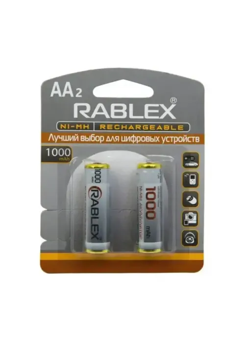 Акумулятор RABLEX HR6/AA 1000mAh 2шт/блістер (Ціна вказана за 2шт)