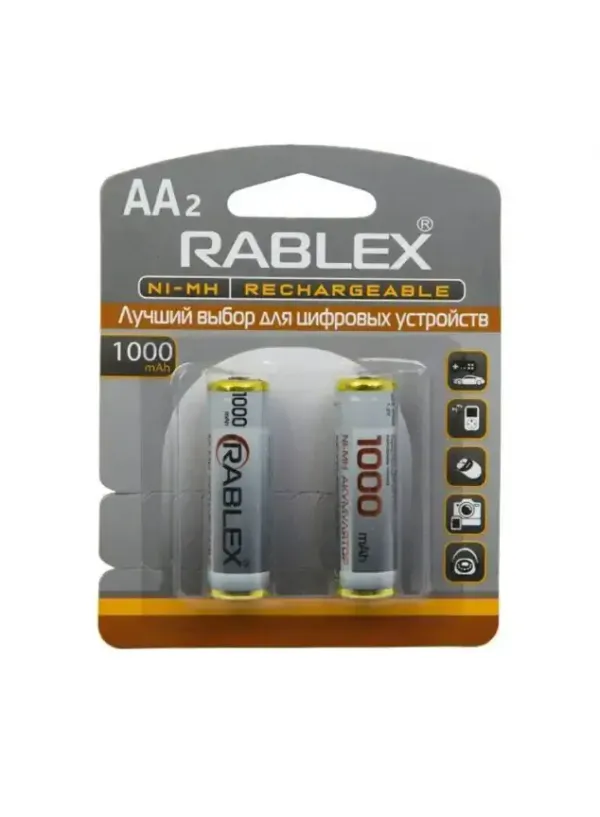 Акумулятор RABLEX HR6/AA 1000mAh 2шт/блістер (Ціна вказана за 2шт)