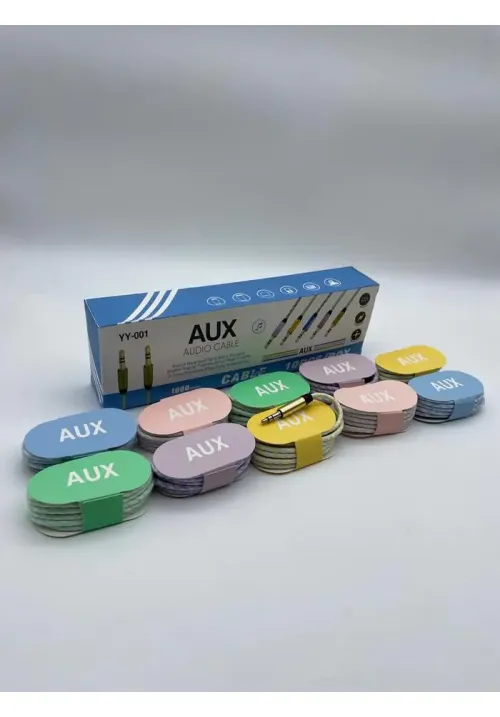 Аудио-кабель AUX 3.5 jack YY-001 1м (Цена указана за 10шт)