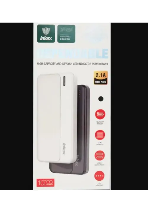 Зовнішній акумулятор повірбанк INKAX PB-01A (10000mAh)