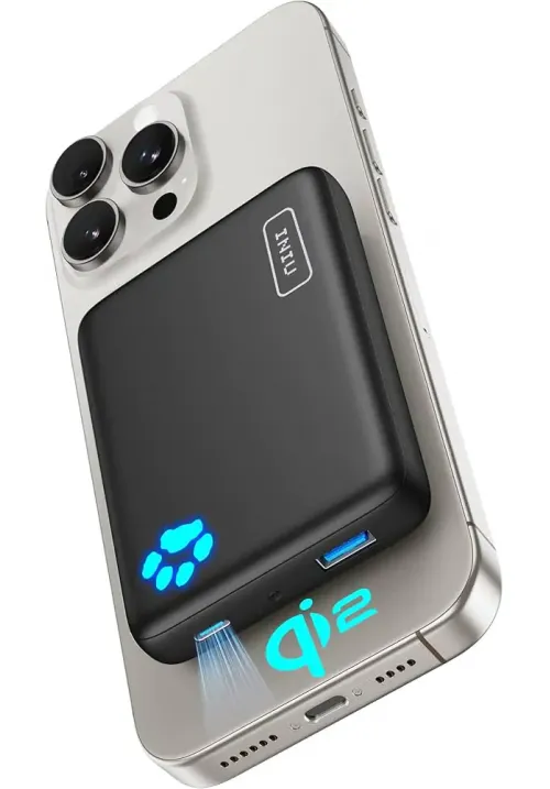 Магнитный повербанк INIU 10000 mAh (Qi2 MagSafe, PD 30W) BI-B43