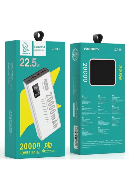 Повербанк 20000mAh VDENMENV DP45 (22.5W)