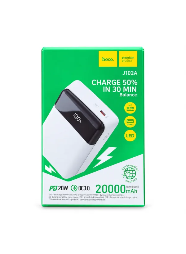 Повербанк 20000 mAh Hoco J102A (PD 20W)