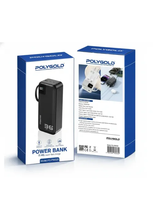 Повербанк POLYGOLD 36000 mAh GP-PW328 (PD 22.5W)