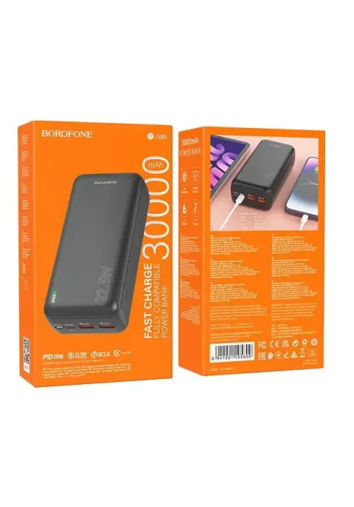 Повербанк 30000mAh BOROFONE J80B (PD22.5W+QC3.0)