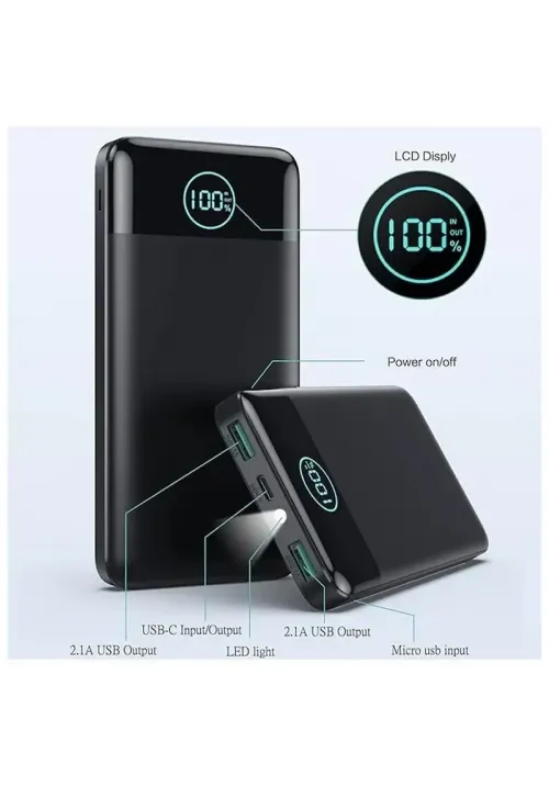 Повербанк AONIMI HX100K4 13800 mAh (2xUSB-A, 1xUSB-C)