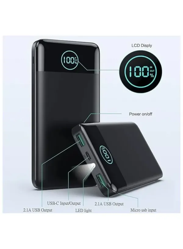 Повербанк AONIMI HX100K4 13800 mAh (2xUSB-A, 1xUSB-C)